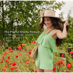 Smash + Tess The Playful Shorty Romper 3XL Vacation Casual